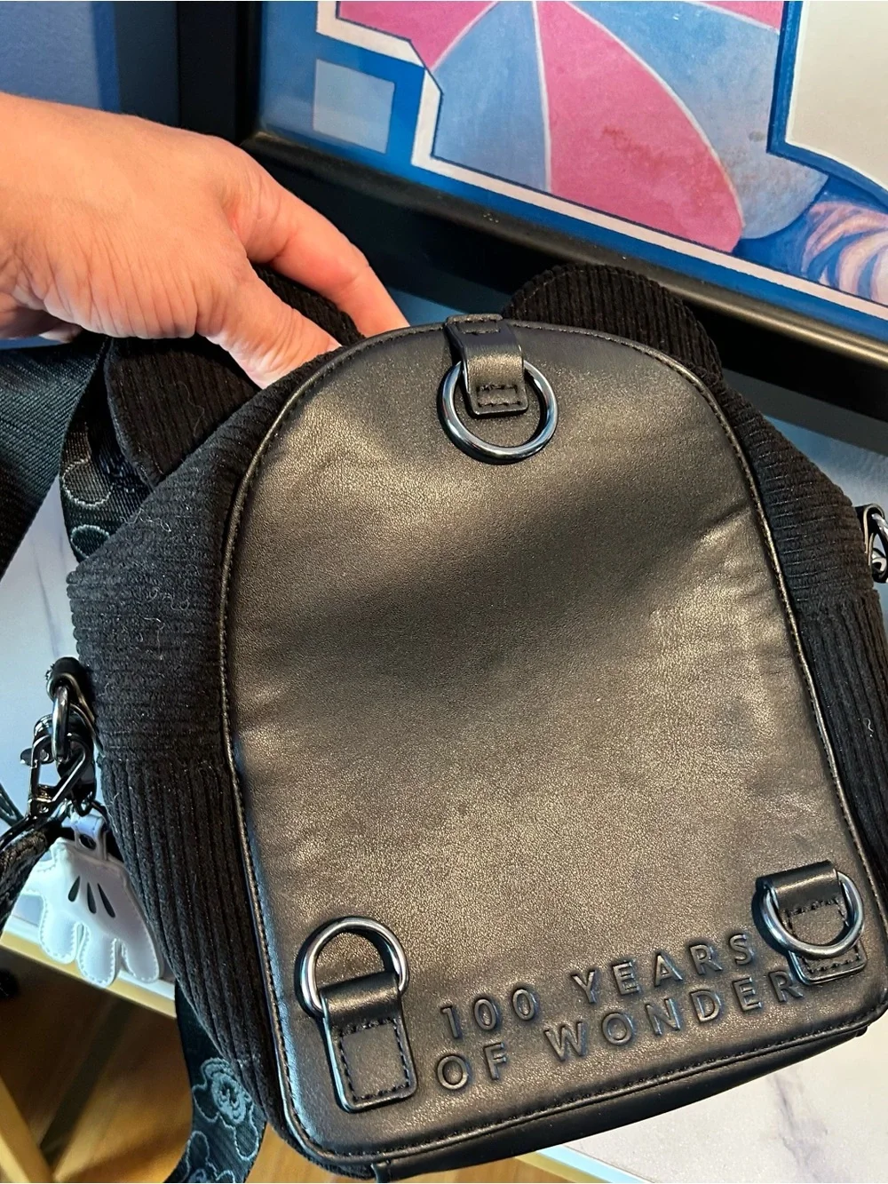 Disney 100 years corduroy mickey loungefly bag